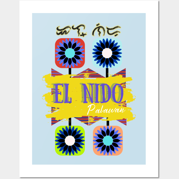 Baybayin word El Nido Wall Art by Pirma Pinas